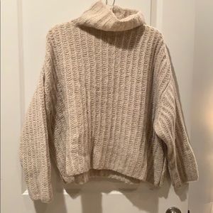 Free People Fluffy Fox Turtleneck Sweater